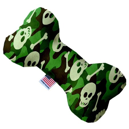 Mirage Pet Products Green Camo Skulls 8 in. Bone Dog Toy 1341-TYBN8